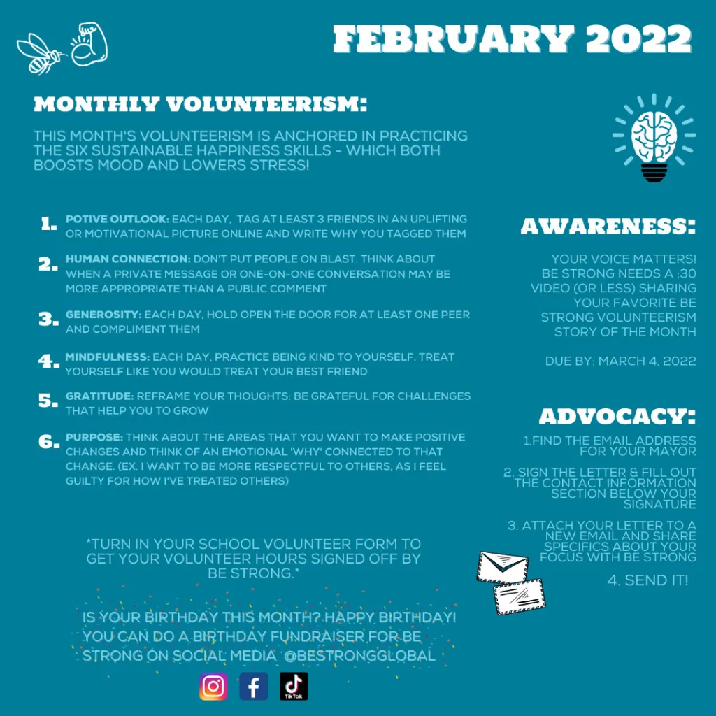BeStrong Feb 2022 Challenges