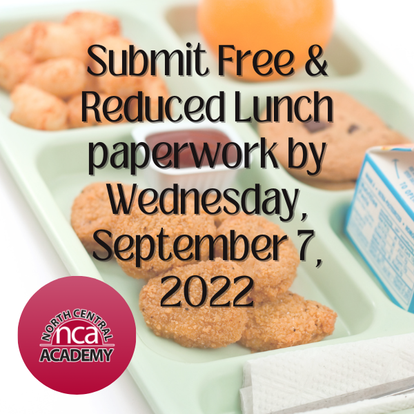 Free & Reduced Lunch App Due 9/7/22